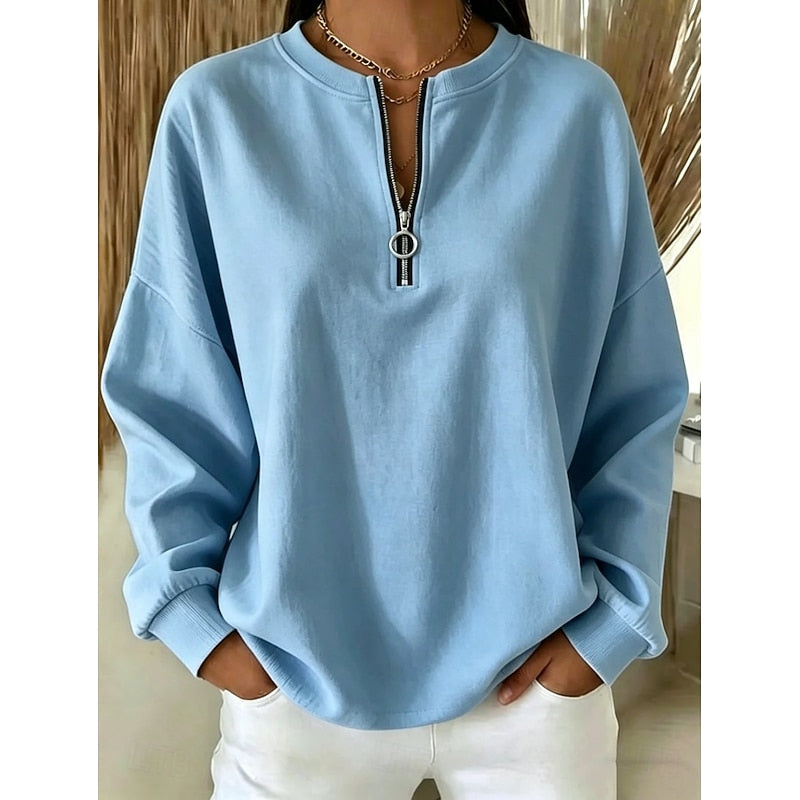 Alice | Women's Relaxed Half-Zip Sweatshirt