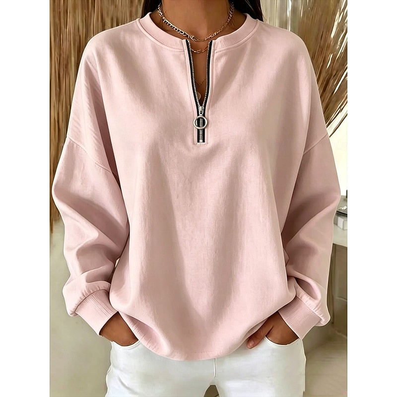 Alice | Women's Relaxed Half-Zip Sweatshirt