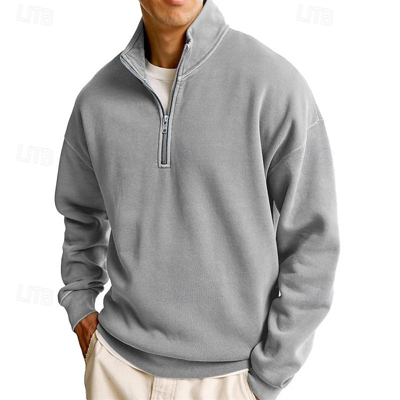 Marius | Men's Quarter-Zip Stand-Collar Sweatshirt