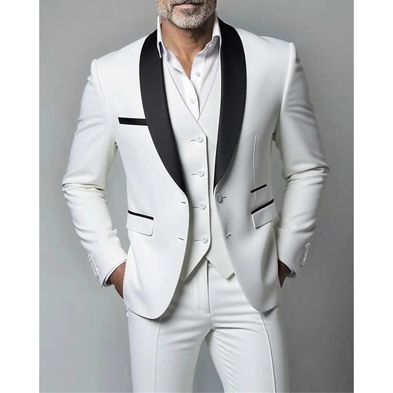 Benjamin | Men's Three-Piece Shawl-Lapel Suit