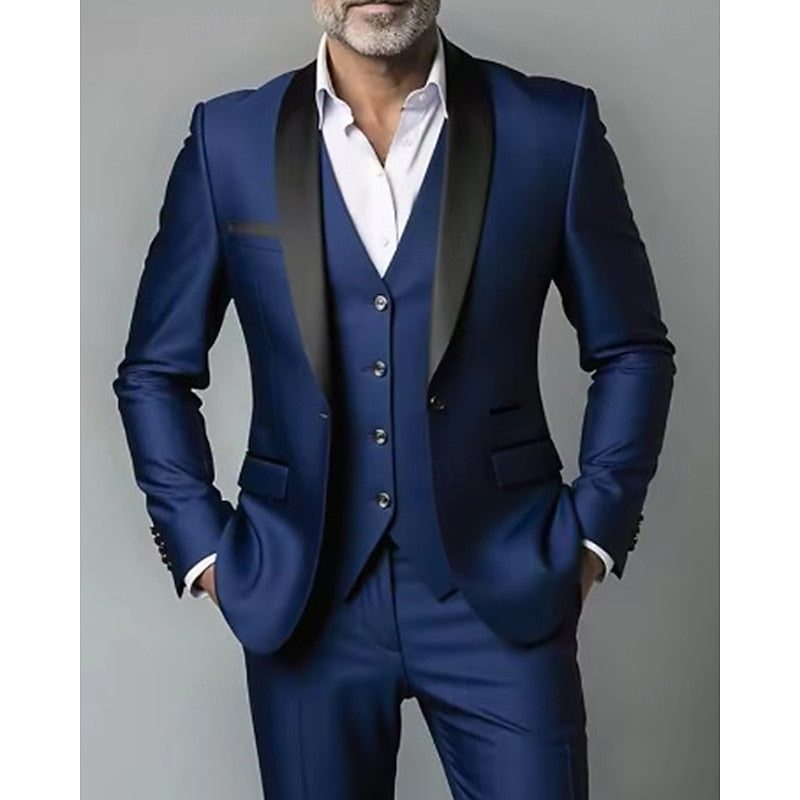 Benjamin | Men's Three-Piece Shawl-Lapel Suit