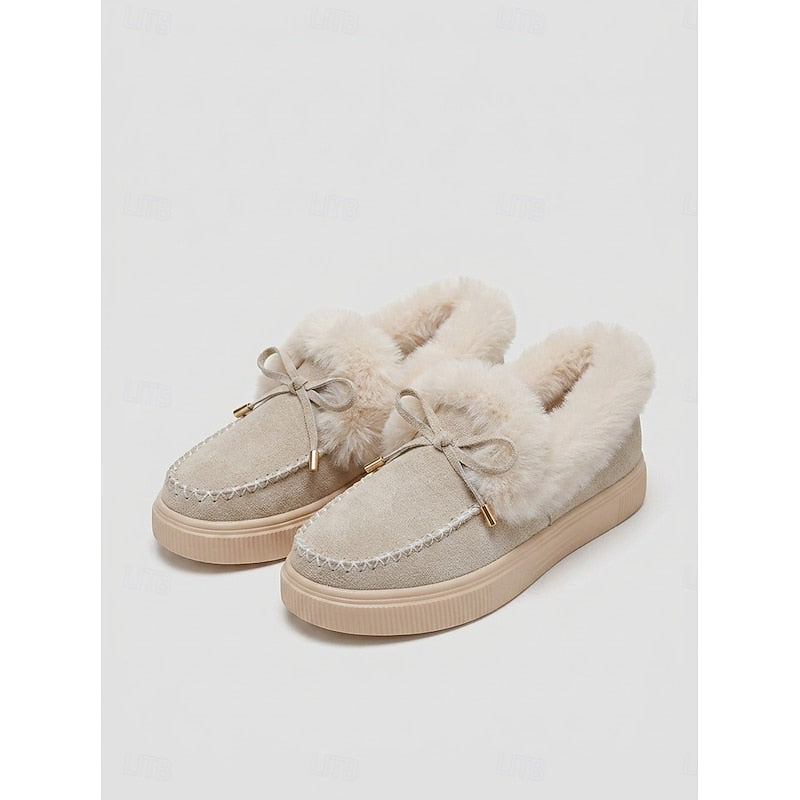 Eva | Women's Fur-Lined Moccasins