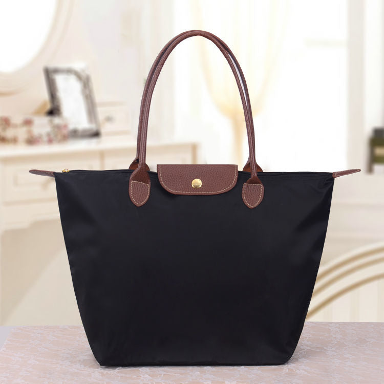 Women's Shoulder Bag Nylon Structured Tote Handles