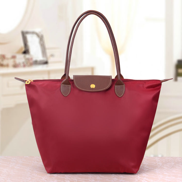 Women's Shoulder Bag Nylon Structured Tote Handles