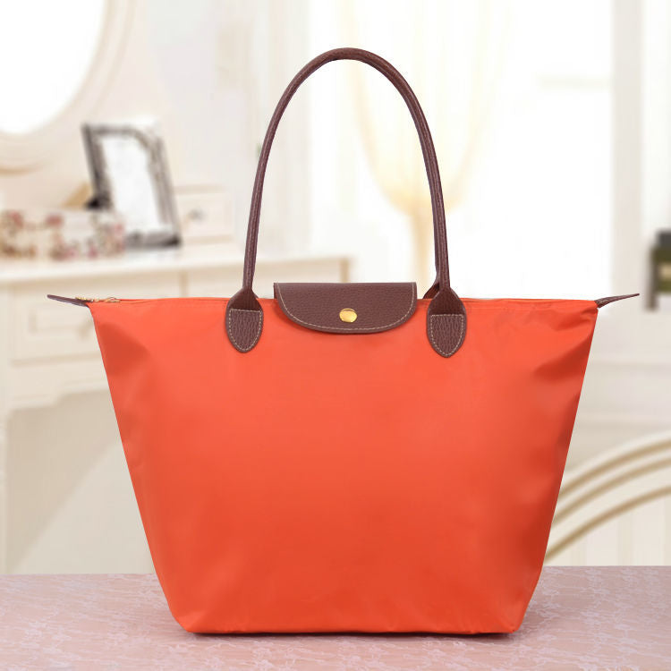 Women's Shoulder Bag Nylon Structured Tote Handles