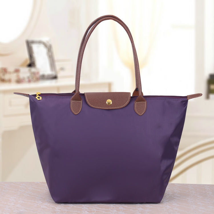 Women's Shoulder Bag Nylon Structured Tote Handles