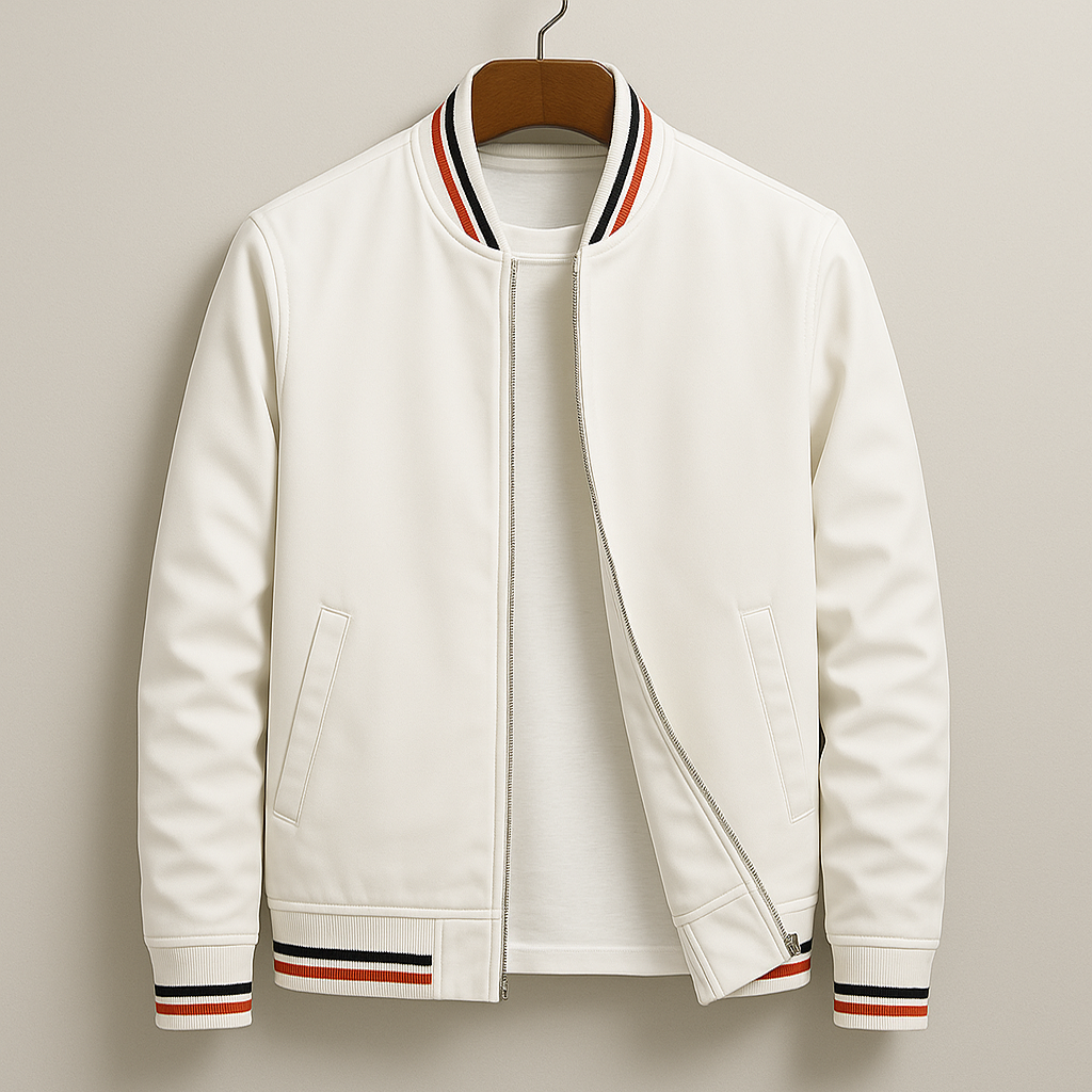 Hector | Men's Classic Bomber Jacket with Ribbed Trims - original photo 3