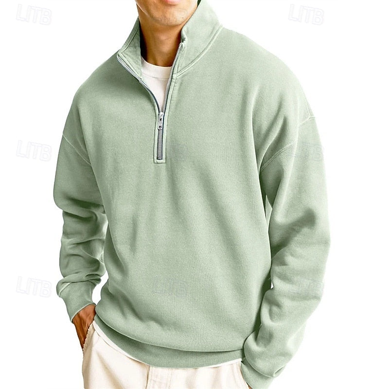 Marius | Men's Quarter-Zip Stand-Collar Sweatshirt