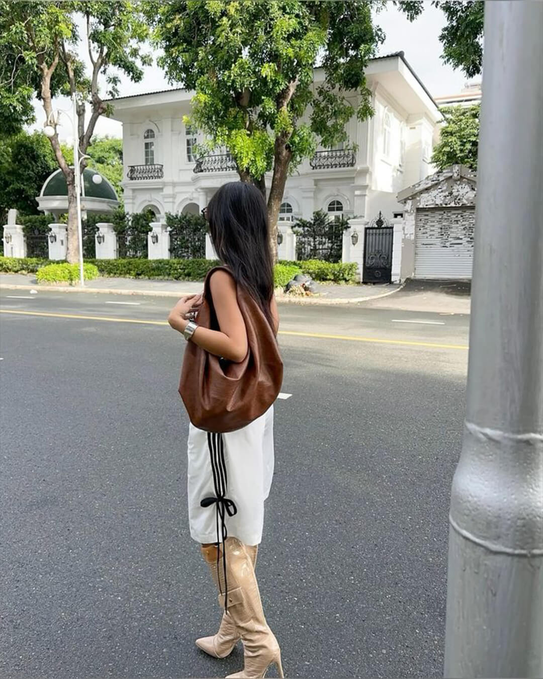 Hobo Vegan Leather Shoulder Bag – Elegant Slouchy Tote